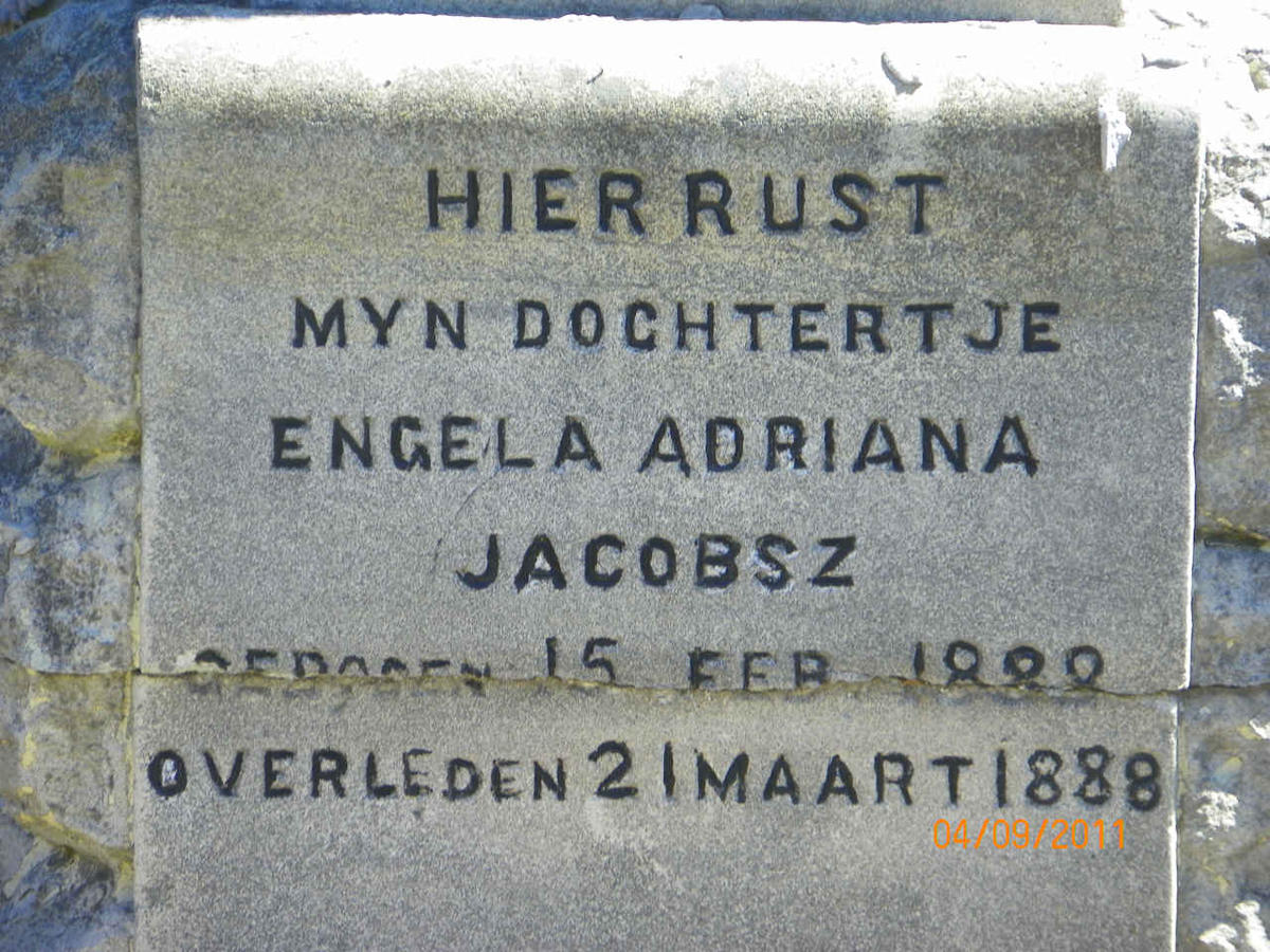 JACOBSZ Engela Adriana 1888-1888