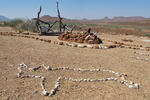 Namibia, KUNENE region, Palmwag, Save the Rhino Trust graves