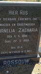ROSSOUW ?ornelia Zacharia 1895-1959