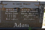ADAM Alfred John 1897-1988 & Rhoda Millicent RAMSBOTHAM 1898-1985