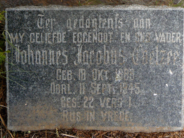 COETZEE Johannes Jacobus 1888-1945