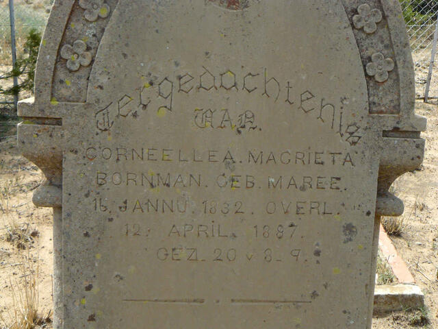 BORNMAN Corneellea Magrieta nee MAREE 1832-1887