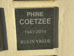 COETZEE Phine 1941-2014