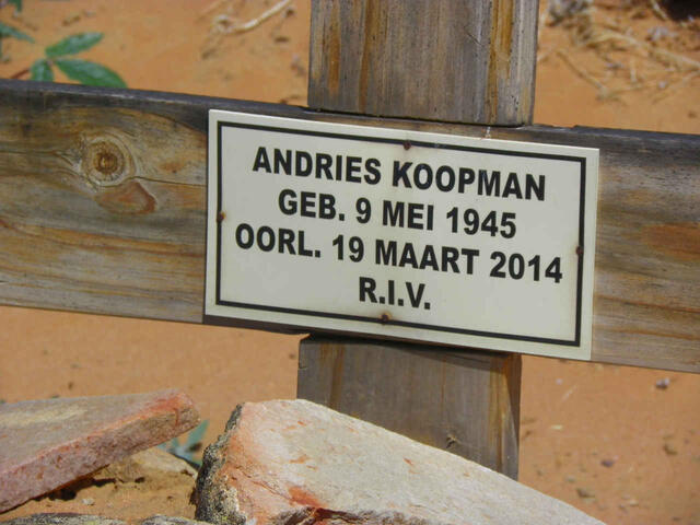 KOOPMAN Andries 1945-2014