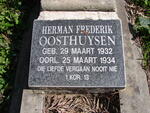 OOSTHUYSEN Herman Frederik 1932-1934