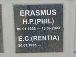 ERASMUS H.P. 1933-2003 & E.C. 1935-