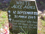 WHITE Alice Agnes 1931-2009