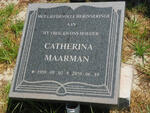 MAARMAN Catherina 1959-2010