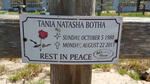 BOTHA Tania Natasha 1980-2011