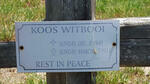 WITBOOI Koos 1940-2011