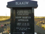 BLAAUW Deon Martin Appollis 1971-2008
