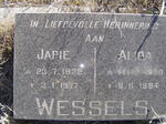 WESSELS Japie 1922-1977 & Alida 1920-1984