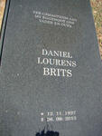 BRITS Daniel Lourens 1927-2013