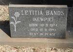 BANDS Letitia 1924-1983