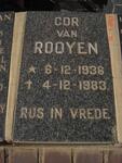 ROOYEN Cor, van 1936-1983