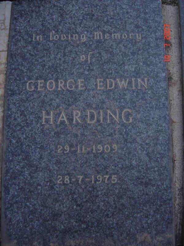HARDING George Edwin 1909-1975