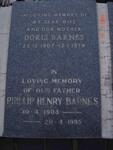 BARNES Phillip Henry 1904-1995 & Doris 1907-1979