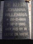 KLERK Johanna Willemina, de 1905-1980