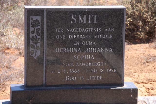 SMIT Hermina Johanna Sophia nee ZANDBERGH 1888-1976