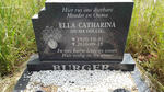 BURGER Ella Catharina 1920-2010