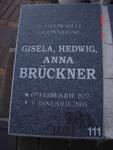 BRUCKNER Gisela Hedwig Anna 1927-2005