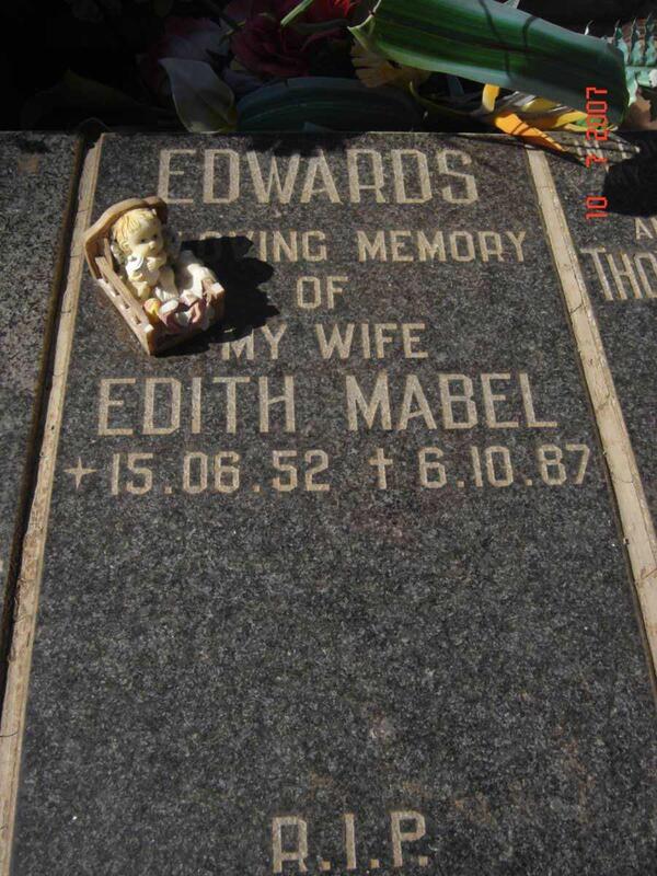 EDWARDS Edith Mabel 1952-1987