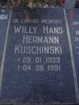 KUSCHINSKI Willy Hans Hermann 1933-1991