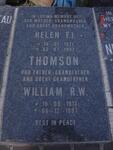 THOMSON William R.W. 1913-1997 & Helen F.J. 1921-1992