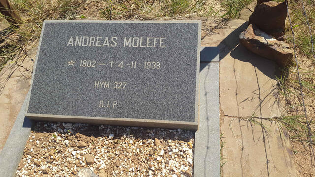 MOLEFE Andreas 1902-1938