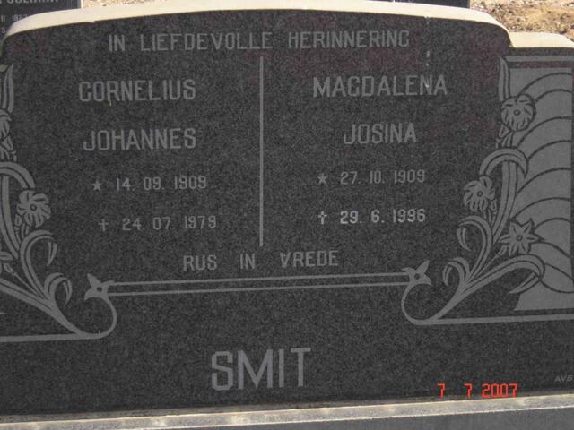 SMIT Cornelius Johannes 1909-1979 & Magdalena Josina 1909-1996