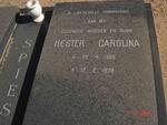SPIES Hester Carolina 1925-1979