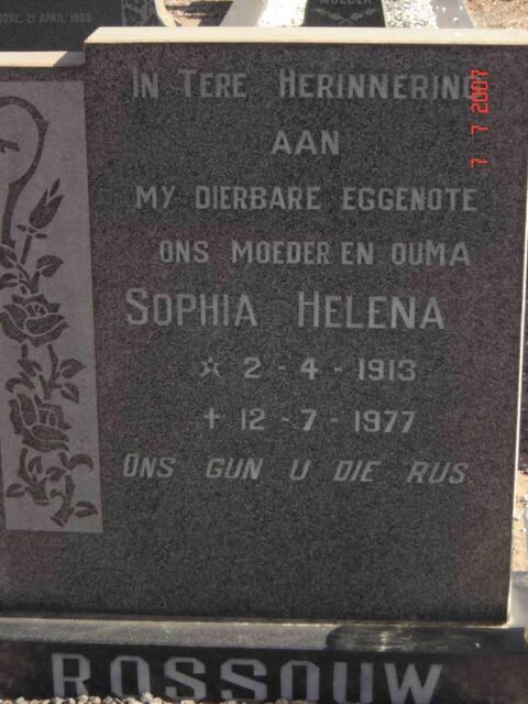 ROSSOUW Sophia Helena 1913-1977