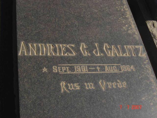 CALITZ Andries C.J. 1901-1964