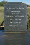 SCHALKWYK Theunis Gerhardus, van 1909-1969