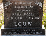 LOUW Maria Jacoba 1930-1972