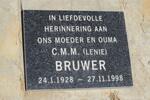 BRUWER C.M.M. 1928-1998