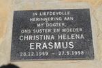 ERASMUS Christina Helena 1959-1998