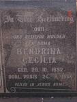 PRUIS Hendrina Cecilia formerly JORDAAN 1892-1964