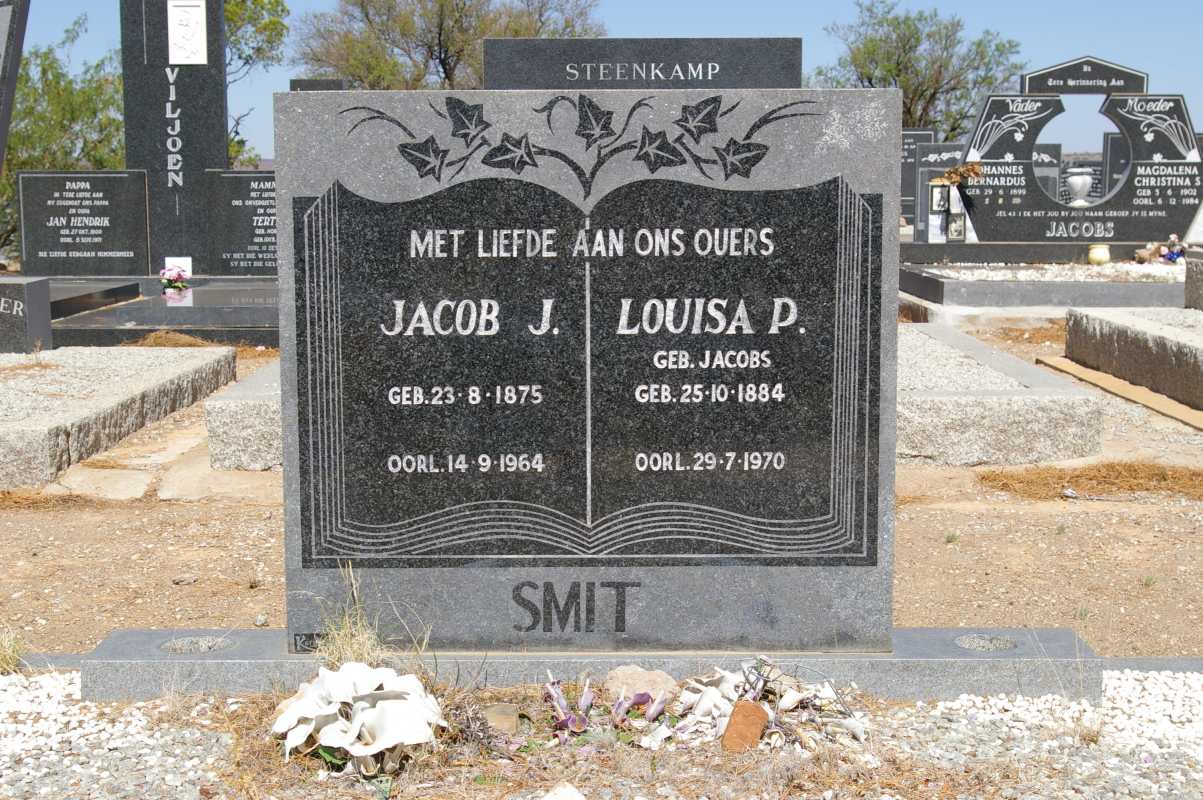 SMIT Jacob J. 1875-1964 & Louisa P. JACOBS 1884-1970