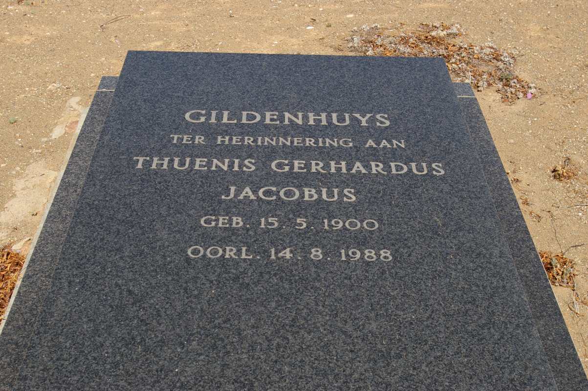 GILDENHUYS Thuenis Gerhardus Jacobus 1900-1988