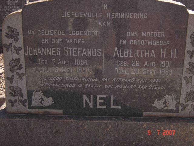 NEL Johannes Stefanus 1894-1957 & Albertha H.H. 1901-1983