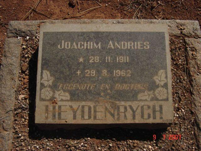 HEYDENRYCH Joachim Andries 1911-1962