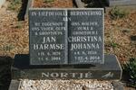 NORTJÉ Jan Harmse 1928-2004 & Christina Johanna 1930-2014