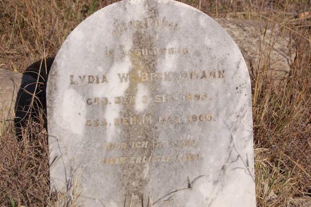 BECKERMANN Lydia W. 1892-1900