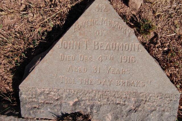 BEAUMONT John T. -1916