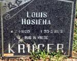 KRUGER Louis Hosieha 1920-1976