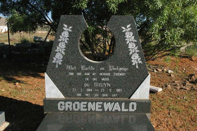 GROENEWALD du Bruyn 1944-1987