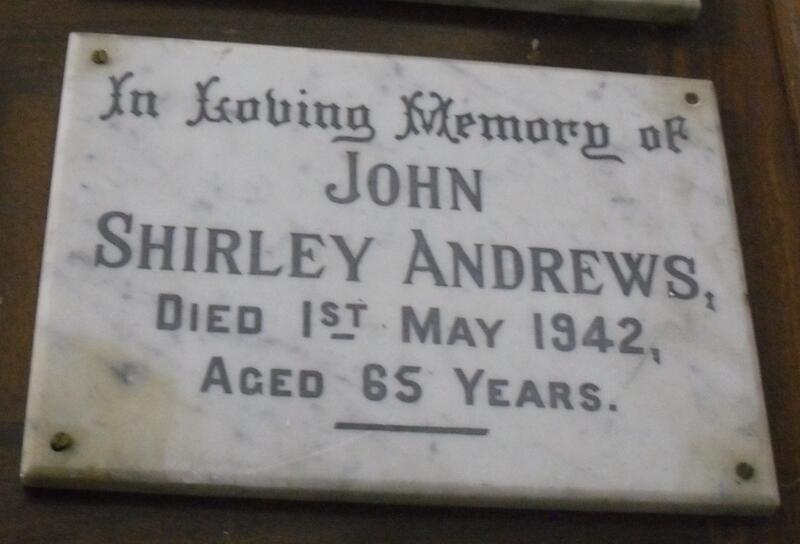 ANDREWS John Shirley -1942