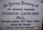 HILL Gordon Leonard -1954