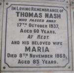 NASH Thomas -1937 & Maria -1969